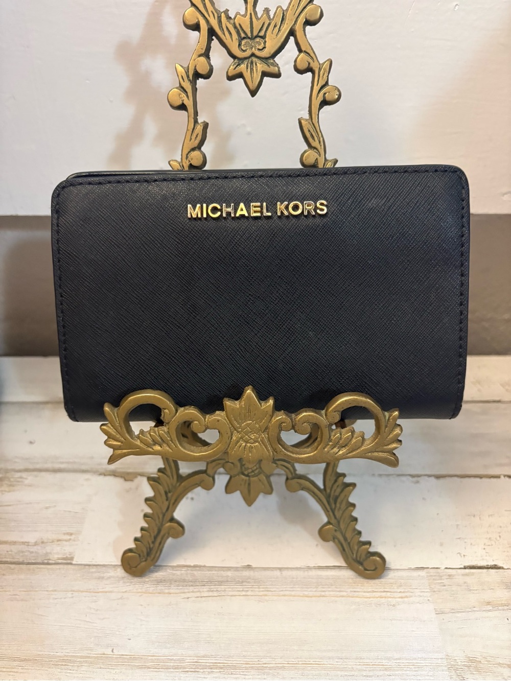 Michael Kors medium Wallet black womens